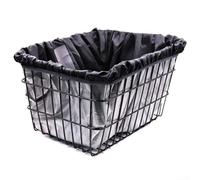 Bicycle Basket Liner with Waterproof 210D Oxford Construction and Reflective Interior Layer Designed for Standard Front Mount Baskets (42 * 33 * 25CM)