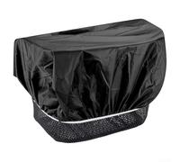Bicycle Basket Rain Cover with Elastic Straps for Secure Fit and Bungee Cord Luggage Net with 6 Hooks, Protecting Cargo from Weather and Debris