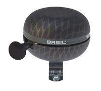Bicycle bell Basil noir ding dong bicycle bell 60 mm steel black