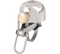 Bicycle bell BELLA C-YELL mini M-WAVE Ø 30 mm black loud & robust copper