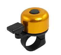 Bicycle Bell Ring Mountain Bike Handlebar Columniform Shape Alarm Horn Ring Black Orange 0.8" Diameter