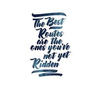 Bicycle Best Route Not Yet Ridden Paint Galaxy Large Canvas Wall Art Print