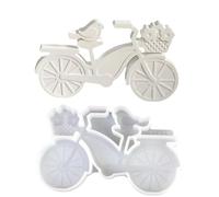 Bicycle, bird on bicycle design, non-stick mould, non-stick soap mould, for candle pouring, resin, art, soap, plaster, crafts