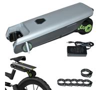 Bicycle Booster, Speedy Setup Electric Bike Conversion Kit with 6 Seat post Adapter, 1 Seat Post Clamp, Max Speed 25km/h, Suitable For Urban Paved Roads, Gravel Roads, Road Mountain Bike green