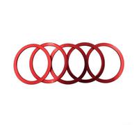 Bicycle Bottom Bracket Spacer Set CNC Aluminum Alloy Hub Washers, For Road Bike Cassette Fine Adjustment 1mm to 3mm Thickness 5-Pack(2.5mm Red)