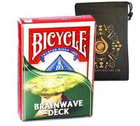 Bicycle Brainwave Deck - Magic Trick Deck - Easy to Perform - Includes Cascade Card Bag (Red Tuck Box)