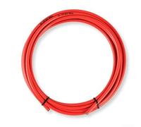 Bicycle Brake and Shift Cable Housing, PVC Outer Sheath with High Carbon Steel Core, Low Compression for Mountain Road Bike gears Wire Tube, White Red Green Blue Black(Red Brake)