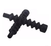 Bicycle Brake Cable Gaiters, 4-Pack Black Rubber