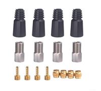 Bicycle Brake Cable Hose Set with Metal Insert and Copper Olive Head for BH59 BH90 Fitment TPR Rubber Sealing Sleeve (for Sram)