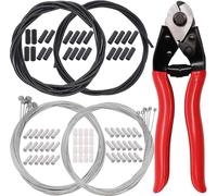 Bicycle Brake Cable Puller and Pliers Tool Kit with Brake and Shift Cables, Designed for Easy Brake Adjustments and Gear Cable Tightening on Bikes (wrench+6kit2)