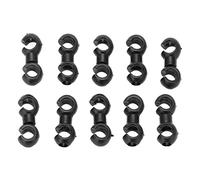 Bicycle Brake Cable S Clips Buckle Handcuff Hub S Buckle Hose Guide Cross Line Clip Durable Plastic Rotating S Buckle for Fixed Storage of Variable Speed Brake Line Pipe and Oil