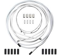 Bicycle Brake Cables Housing Kit Universal Bike Brake Cable Bicycle Change Cable Kit Bike Shift Cable and Transmission Cable Bicycle Cycling Shifter Cable Housing for Mountain Road Bike Repair White