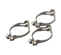 Bicycle Brake Clamp 3pcs 28.6mm Steel Silver