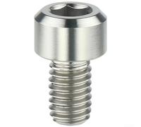 Bicycle Brake Clamp Fixing Screw Made from TC4 Alloy M6x10mm with 1.0mm Pitch Thread and Long-Term Durability in All Conditions (silver-1pcs)
