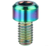 Bicycle Brake Clamp Fixing Screw Made from TC4 Alloy M6x10mm with 1.0mm Pitch Thread and Long-Term Durability in All Conditions (colorful-1pcs)