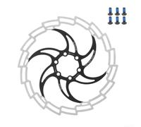 Bicycle Brake Disc 180 mm for Mountain Bike Outdoor (Black) | High quality stainless steel, corrosion resistant, durable, black anodized, precision made