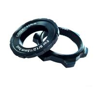 Bicycle Brake for ROTOR, 1 Piece Center Lock to 6-Bolt Adapter, Aluminum Alloy Disc Conversion, Lightweight Durability, Ea-sy Install for Cycling Upgrade(One Size Black)