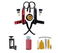 Bicycle Brake Handle, E-Bike Brakes Lever, Electric Bike Brake Handle 3In For Bafang E-bike Motor Hydraulic Brake Lever, Effortless Installation(RED L+R)