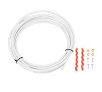 Bicycle Brake Hose And Connection Insert Kit High Strength Bike Disc Brake Hydraulic Hose Kit for Mineral Oil DOT Oil Mountain Bike Brake Hose Nylon Material (White)