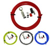 Bicycle Brake Hose Kit, 2M Hydraulic Line Tube with Fittings, Compatible with for SRAM Code R for RSC(green)