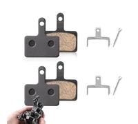 Bicycle Brake Pads, 2 Pairs of Bicycle Brake Pads for B01s TRP Tektro Deore, MTB Bike Brake Pads with Semi-Metal Resin Disc Compatible