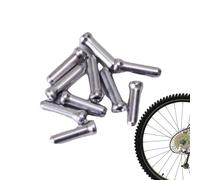 Bicycle Cable End Caps - 10 PCS Aluminum Alloy Brake Tip Protectors, Bike Shifter Ferrule Guide Caps for Road Mountain Bikes | Cable Protection Uses Cycling Maintenance Safety Uses Bike Repair