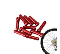 Bicycle Cable End Caps - End Tips Brake Cable Cover | Aluminum Alloy Crimps Ferrules Shifter Tips | Wire Caps for Road Mountain Bike | Replacement Parts 10 Pcs Accessories