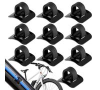 Bicycle Cable Guide - Set of 10 Robust Cable Guide with Aluminium Base Multifunctional Mountain Bike Accessories with Double-Sided Adhesive Tape for Brake, Shift and Gear Cables