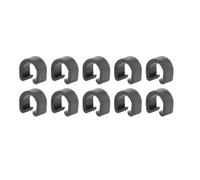 Bicycle Cable Housing Clamp C-Type Plastic Cable Clips with Alloy Seat(10pc C-Clips)