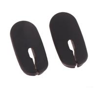 Bicycle Cable Routing Grommet for Carbon Frames - Flexible Rubber Noise Reduction Stopper 3x1.5cm Black 2pcs(With hole)