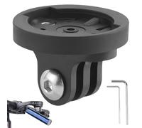 Bicycle Camera Mount for Garmin and GoPro, Aluminium Construction with Base for Varia and Adapter for GoPro, Hole Spacing 2-2.2 cm, Easy Installation, Lightweight and Durable
