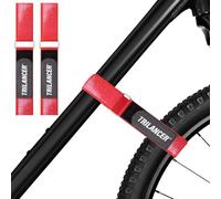 Bicycle Carrier Straps, Pack of 2, Trilancer Adjustable Bicycle Stabiliser Straps, Tie Down Straps with Hook, Loop & Non-Slip Coating for Car & Wall Mount, Transport & Storage (75 × 3.8 cm)