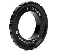 Bicycle Center Lock Ferrule 12/15/20mm, Bike Hub Center Lock Axle Hub Centerlock Rotor Lockring Disc Lock Cover Centerlock Rotor Lock Ring Bike Accessory for Bike Mountain Bike Aluminum Alloy (Black)