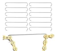 Bicycle Chain Hook, Stainless Steel 7.7 x 1.6 cm Cycling Chlog Tool | Chai? Hook with Durable Construction, Mountain Road Bike ?in Cutter, Stainless Steel Wheel Bicycle Chai? Riveting Tool | Bicycle