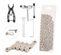 Bicycle Chain Kit, Universal 6/7/8 Speed Bicycle Chain, High-Strength Steel, Rust and Corrosion Resistant, Suitable for Road/Mountain Bikes, Quick-Release Chain Replacement and Assembly