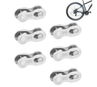 Bicycle Chain Main Link, Missing Bicycle Link | Steel Bicycle Joint Connector Quick Connector, 6 Piece Bicycle Repair Tool, Bicycle Accessories, Universal High Performance Chain Stud