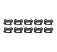 Bicycle Chain Master Link Connector Single Speed Quick Release Steel Joint Links,For Kids Bikes 1 2 1 8 Inch,Black 10 Pack