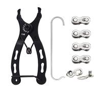 Bicycle Chain Repair Tool Kit with 5 Pairs Quick Link for 10 Speed Chain | Saipor Bike Chain Link Tool Set with Link Plier, Reusable Bicycle Chain Joint Connector Missing Link for MTB