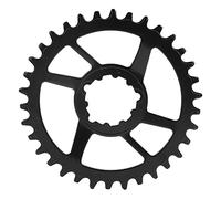 Bicycle Chainring 3mm Offset Direct Mount Narrow Wide Single Chainring for Durable Steel Chainwheel Smooth Ride Black 154196g (34T)