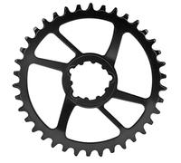 Bicycle Chainring 3mm Offset Direct Mount Narrow Wide Single Chainring for Durable Steel Chainwheel Smooth Ride Black 154196g (38T)