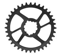 Bicycle Chainring 3mm Offset Direct Mount Narrow Wide Single Chainring for Durable Steel Chainwheel Smooth Ride Black 154196g (36T)