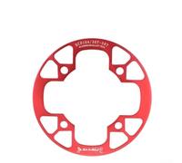 Bicycle Chainring Guard 104BCD Crank Protector for Road Bikes, Suitable for 32 42T Sprockets, Made from Aluminum Alloy to Extend Component Life (36-38T Red)