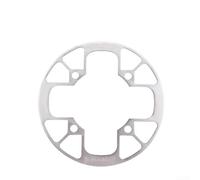 Bicycle Chainring Guard 104BCD Crank Protector for Road Bikes, Suitable for 32 42T Sprockets, Made from Aluminum Alloy to Extend Component Life (40-42T Silver)