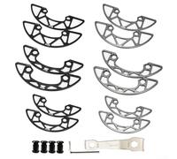 Bicycle Chainring Guard for BCD 104mm, Heavy Duty Aluminum Alloy Cover for Sprocket Safety (Black 30-32T)