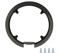 Bicycle Chainwheel Crankset, Black Sprocket Cover, Bike Crankset Guard, Bike Chainring Protection, Plastic Bicycle Chain Guard Ring with 4 Screws Universal for 42-44 Teeth Mountain Bike