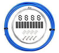 Bicycle Change Cable Kit, CTRICALVER Bike Shifter Cables, Bicycle Bike Shift, Shifter Cable Set Bike Cable, Bicycle Shifter line for Mountain Road Bike Universal Bicycle, Bicycle Cable Set(Blue)