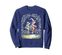 Bicycle Charm Frog Tandem Cycling Cottagecore MILF My Autism Sweatshirt