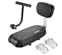 Bicycle Child Seats - Secure Armrest Footrest | PU Sponge Cushion Padded Guard | 37x25x16cm Frame + Folding Pedals | High Grade Reinforced Support - for Transport & Rear Carriage