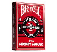 Bicycle® Classic Mickey Disney Playing Cards - 1 Deck, Air Cushion Finish, Professional, Superb Handling & Durability, Great Gift For Card Collectors, Red