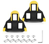 Bicycle Cleats Compatible with SPD SL Cleats, 2 Pairs of SPD Cleats for Shimano Cleats for SM SH-10 SH11 SH12 System Shoes - Indoor Outdoor Road Bike Cleats
